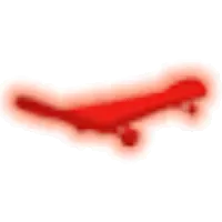 Neon Red Skateboard