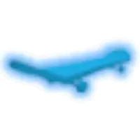 Neon Blue Skateboard