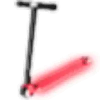 Neon Red Scooter