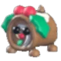 Yule Log Dog