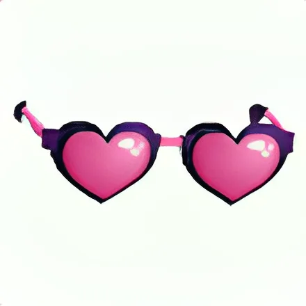 Pink Heart Glasses