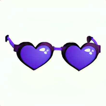 Purple Heart Glasses
